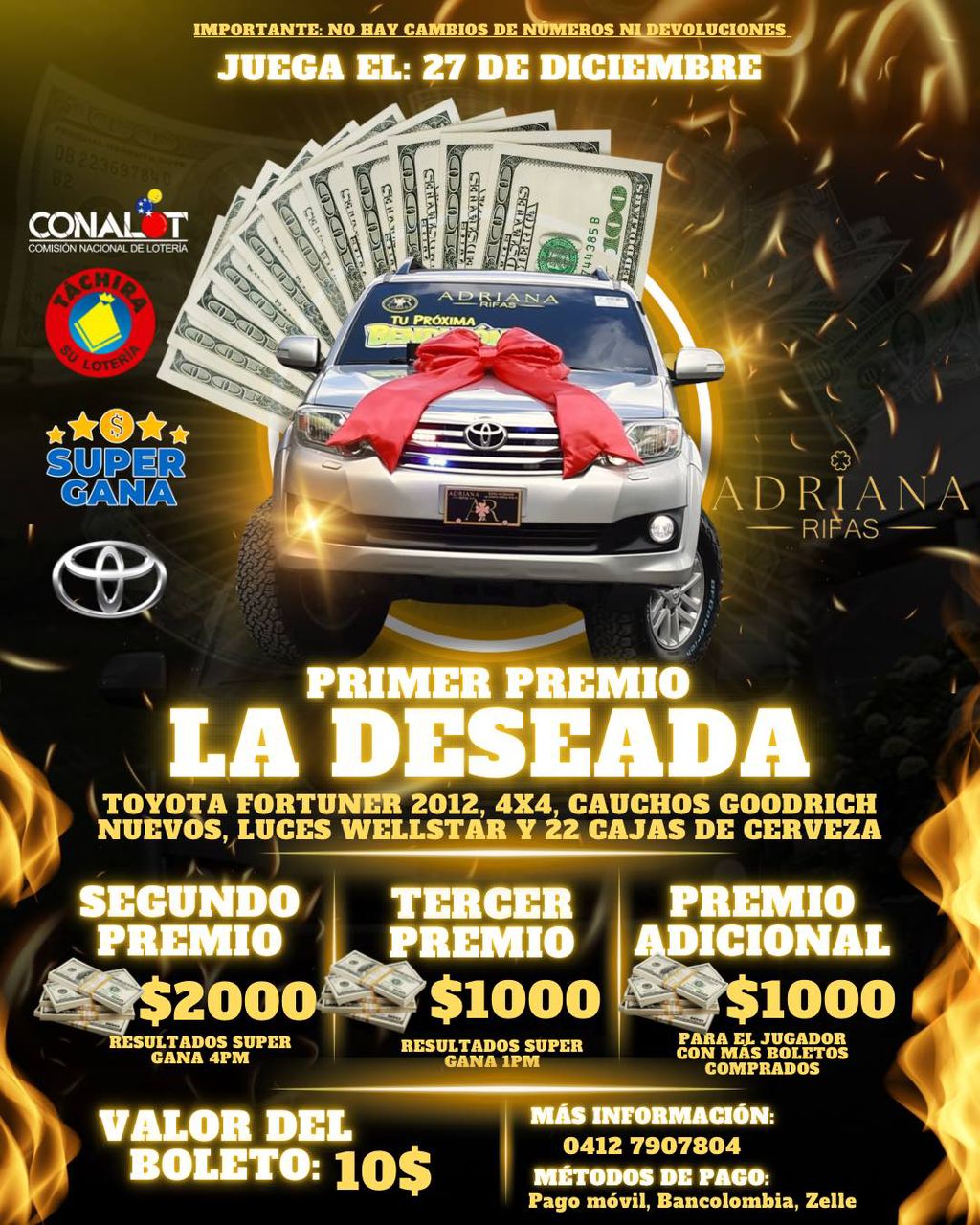 Imagen del sorteo La Deseada